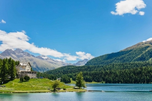 Tirano to St. Moritz: Bernina Red Train Return Day-Ticket