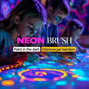 Neon Brush Kids: an artistic experience for the whole family