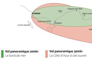 CANNES: Privat panoramisk helikoptertur