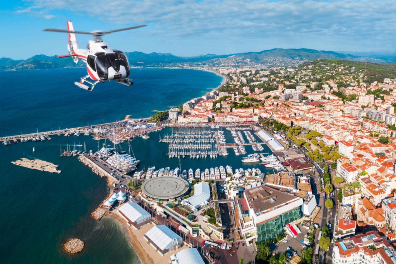 CANNES: Private Panoramic Helicopter Tour