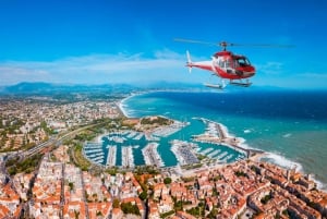 CANNES: Privat panoramisk helikoptertur