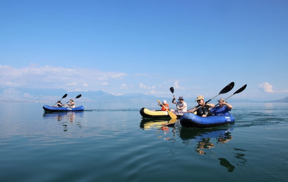 Kayaking on Skadar lake. Courtesy of www.undiscoveredMontenegro.com