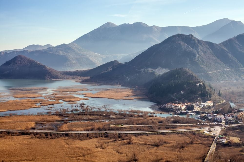 Virpazar on the shores of Lake Skadar 