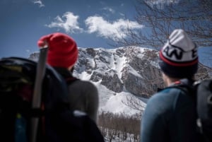 Backcountry skiing in Montenegro