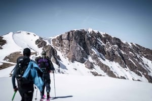 Backcountry skiing in Montenegro