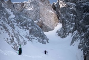 Backcountry skiing in Montenegro