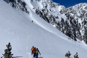 Backcountry skiing in Montenegro