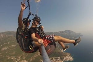 Becici: Panoramic and Adrenaline Tandem Paragliding Flight