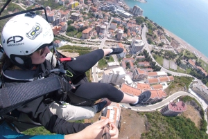 Bečići: Tandem Paragliding Experience with Pickup