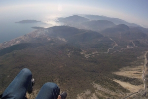 Bečići: Tandem Paragliding Experience with Pickup