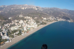 Bečići: Tandem Paragliding Experience with Pickup