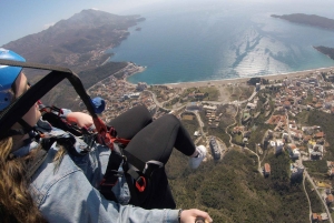 Bečići: Tandem Paragliding Experience with Pickup