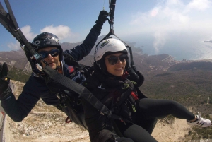 Bečići: Tandem Paragliding Experience with Pickup
