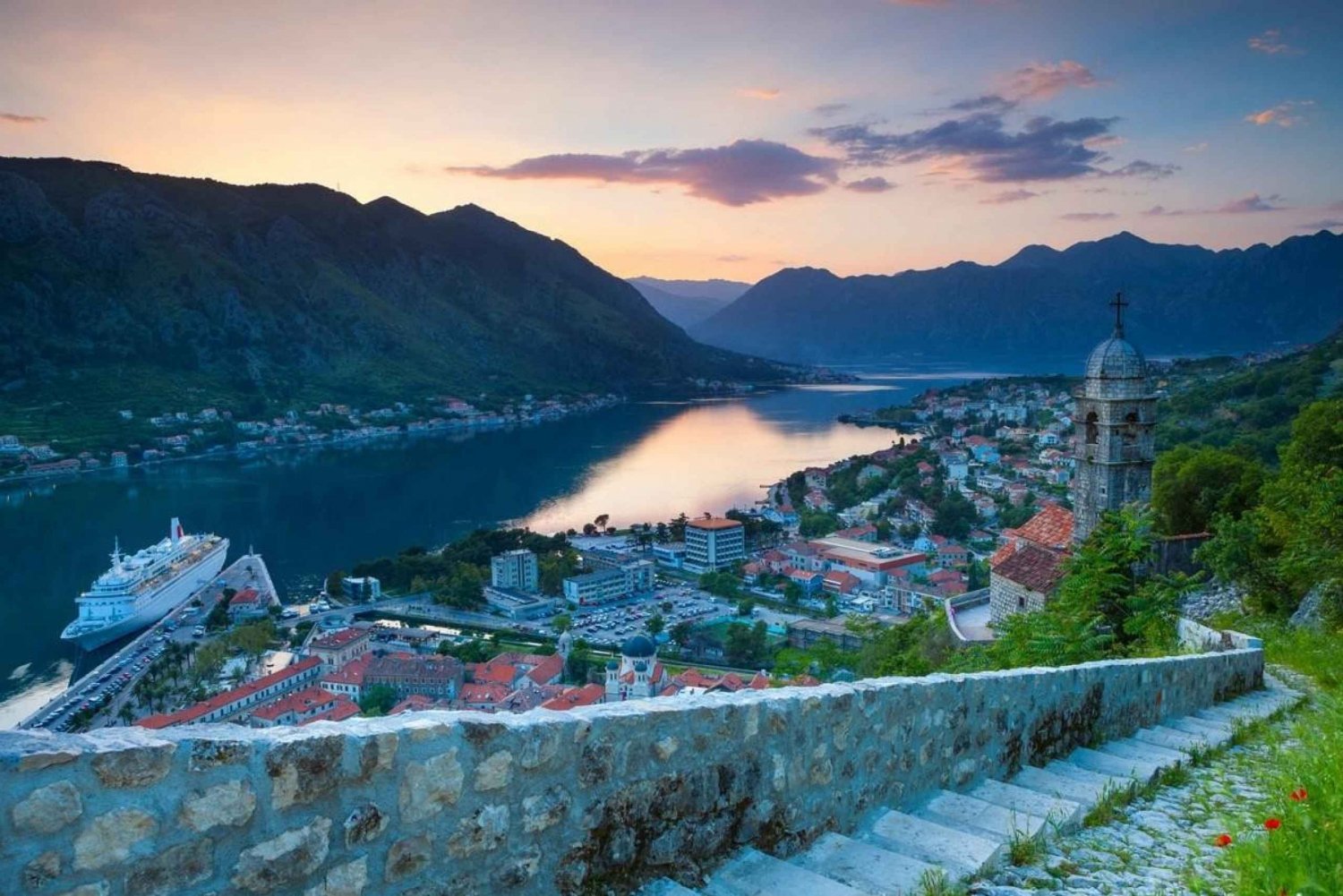 From Dubrovnik: Bay of Kotor in Montenegro