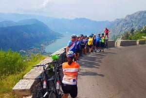 Bike tour - Downhill from Njegos Mausoleum to Kotor bay