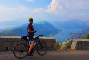 Bike tour - Downhill from Njegos Mausoleum to Kotor bay