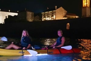 Budva: Night Lights Kayaking Tour