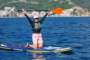 Budva: small group kayak tour to Sv.Nikola island caves