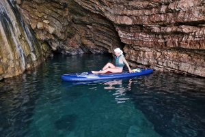 Budva: small group kayak tour to Sv.Nikola island caves