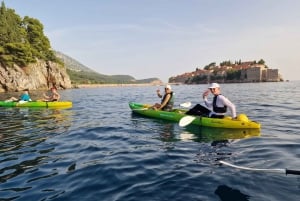 Budva: Becici Beach to Sveti Stefan Island Kayak Tour