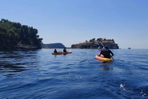 Budva: Becici Beach to Sveti Stefan Island Kayak Tour