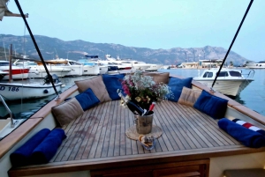 Budva: Full-Day Boat Tour to Petrovac with Swimming Stops