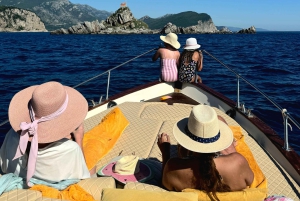 Budva: Full-Day Boat Tour to Petrovac with Swimming Stops