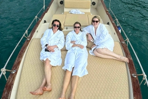 Budva: Full-Day Boat Tour to Petrovac with Swimming Stops