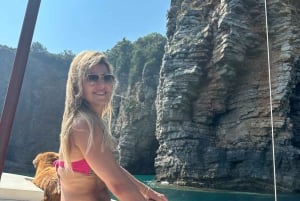 Budva: Private 5 hour boat trip: Beach hopping tour