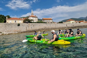 Budva: small group kayak tour to Sv.Nikola island caves