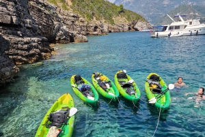 Budva: small group kayak tour to Sv.Nikola island caves