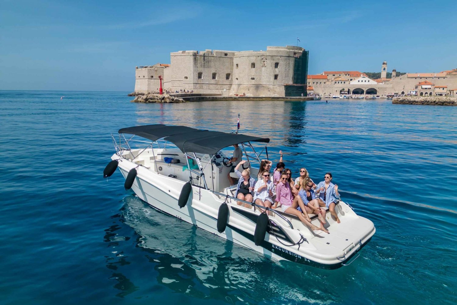 From Cavtat/Dubrovnik: Blue & Green Caves Speedboat tour
