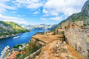 Hiking downhill Krstac to Kotor, visit San Giovanni fortress