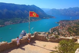 Hiking downhill Krstac to Kotor, visit San Giovanni fortress