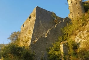 Hiking downhill Krstac to Kotor, visit San Giovanni fortress