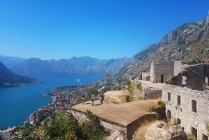 Hiking downhill Krstac to Kotor, visit San Giovanni fortress