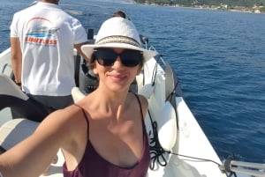 Kotor: Blue Cave with Kotor Bay Island and Submarine Tunnels