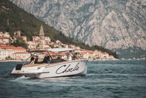 Kotor: Blue Cave with Kotor Bay Island and Submarine Tunnels