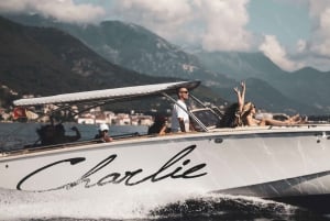 Kotor: Blue Cave with Kotor Bay Island and Submarine Tunnels