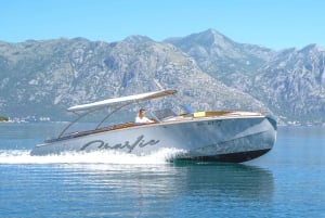 Kotor: Blue Cave with Kotor Bay Island and Submarine Tunnels