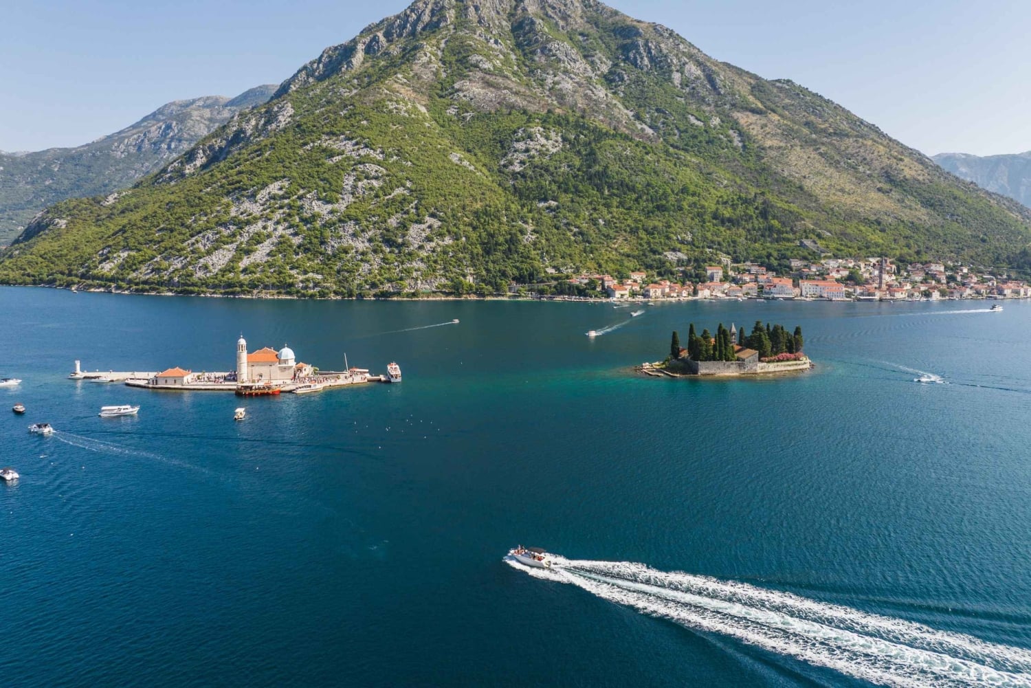 Kotor: Scenic Boat Trip with Church, Blue Cave, & Beach Stop