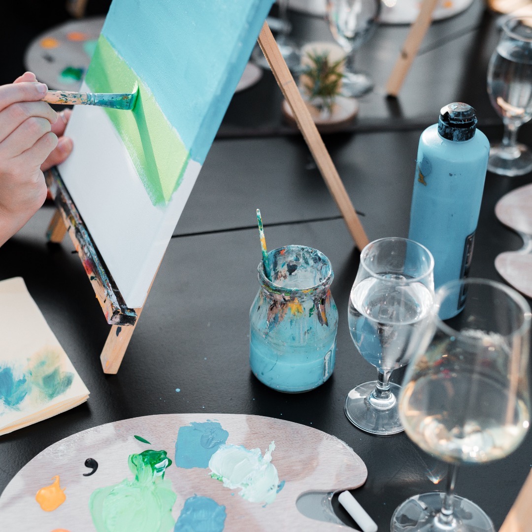 Paint & Wine at The Chedi Lustica Bay