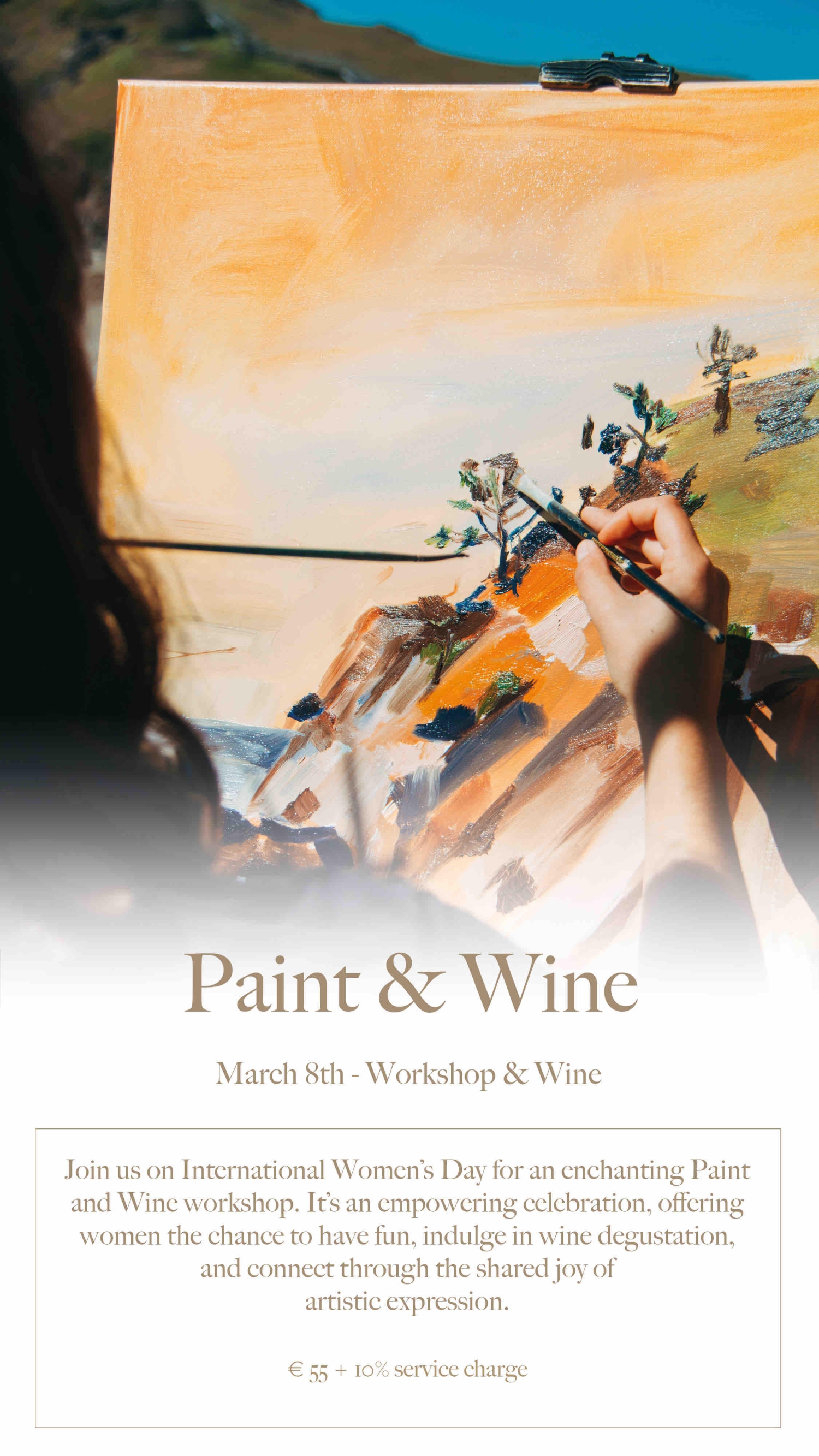 Paint & Wine at The Chedi Lustica Bay