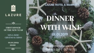 Dinner with Wine at Lazure Hotel & Marina