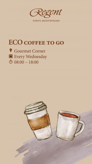 Eco Coffee to Go at Regent Porto Montenegro