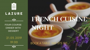 French Cuisine Night at Lazure Hotel & Marina