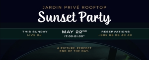 Jardin Privé  Rooftop Sunset Party