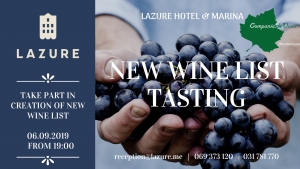 New Wine List Tasting at Lazure Hotel