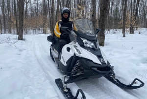 Montreal: Canadian Forest Guided Tour by Snowmobile