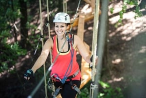 Montrealista: Treetop Trek, köysirata + ranta tai vesiputous.